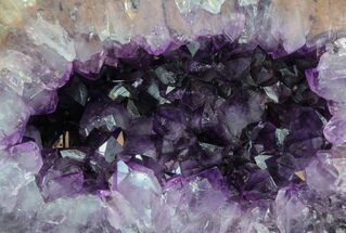 Amethyst Geode With Large Crystals - Uruguay #33795