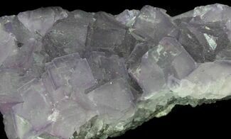 Translucent, Cubic, Purple Fluorite Crystals - China #33701