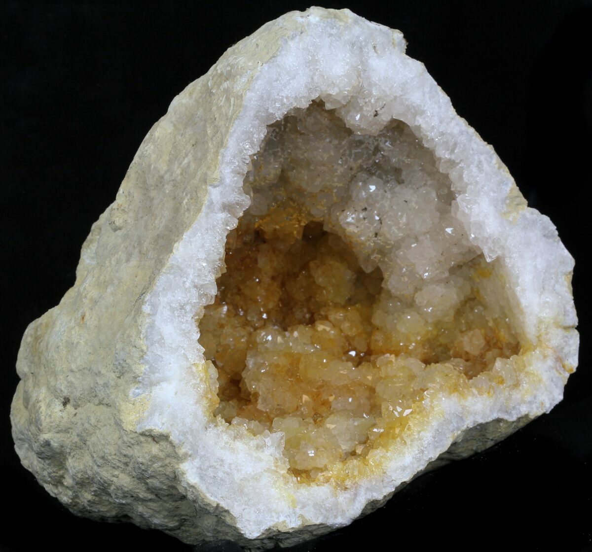 This is a large quartz geode from the Keokuk area of Iowa. 