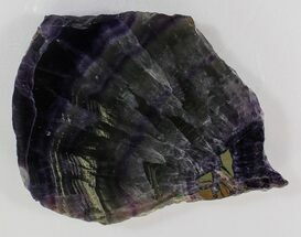 Polished Fluorite Slab - Purple #34858