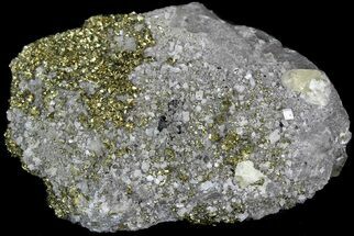 Glimmering Chalcopyrite & Calcite - Missouri #35117