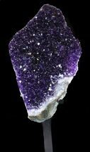 Amethyst Crystal Cluster On Stand - Great Display #36421