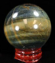 Polished Tiger's Eye Sphere - Cyber Monday Deal! #37694