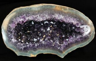Dark Purple Amethyst Geode - Uruguay #40597
