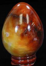 Deep Red Carnelian Agate Egg #41197