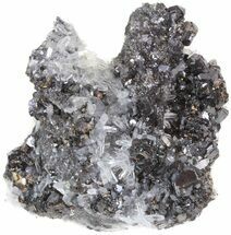 Sphalerite Crystal Cluster with Quartz Association - Bulgaria #41730
