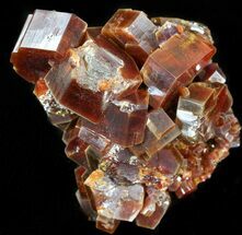 Large Red Vanadinite Crystals on Matrix - Morocco #42177