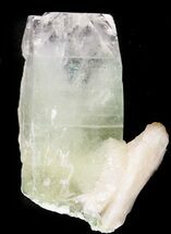 Beautiful Zoned Apophyllite Crystal with Stilbite - India #44313