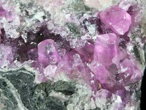 Cobaltoan Calcite Crystal Cluster on Matrix - Morocco #44770