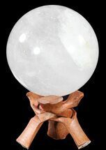 Polished Quartz Sphere With Stand - Cyber Monday Deal! #54704