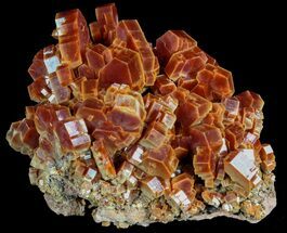 Large, Pristine, Red Vanadinite Crystals - Morocco #61109