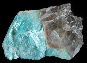 Amazonite Crystal with Smoky Quartz - Colorado #61374