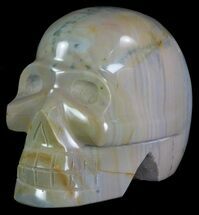 Polished, Polychrome Jasper Skull #62616