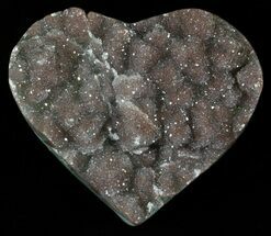 Polished Amethyst Heart - Uruguay #62837