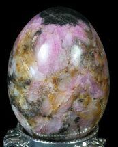 Polished Cobaltoan Calcite Egg - Congo #62977