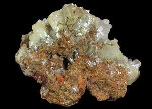 Gemmy, Yellow-Green Adamite Crystals - Durango, Mexico #65321