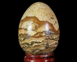 Polished Queen Jasper Egg - South Africa #66091
