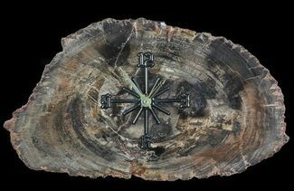 Wide Arizona Petrified Wood Clock #66830