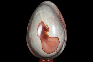 Polished Polychrome (Pictured) Jasper Egg - Madagascar #67759