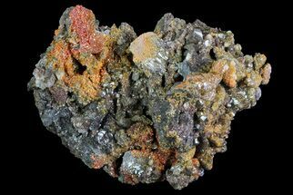 Red-Orange Vanadinite Crystals on Calcite - Arizona #69210