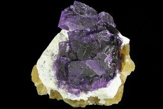 Cubic Fluorite on Bladed Barite - Cave-in-Rock, Illinois #73941
