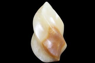 Polished Brown Calcite Flame #74635