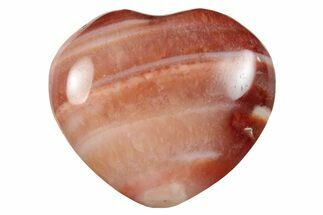 Polished Carnelian Agate Hearts - to Size #75639