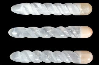 Lot: Selenite Spiral Wand - Pieces #77333