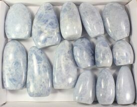 Lot: - Free-Standing Polished Blue Calcite - Pieces #77723
