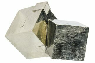 Natural Twinned Pyrite Cubes From Spain #82110