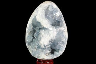 Crystal Filled Celestine (Celestite) Egg Geode - Huge Crystal! #88285