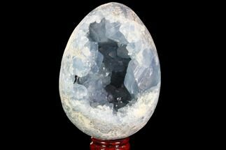 Crystal Filled Celestine (Celestite) Egg Geode - Large Crystals! #88286