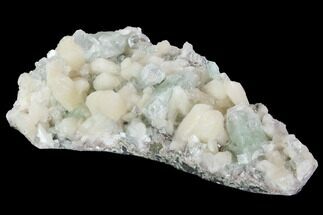 Zoned Apophyllite Crystals With Stilbite - India #91325