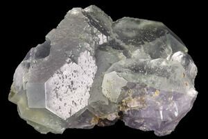 3 Green, Fluorescent, Cubic Fluorite Crystals - Madagascar