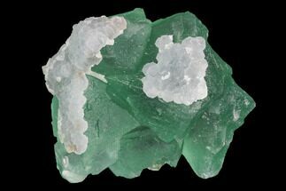 Green Fluorite Cluster With Quartz - China #98068