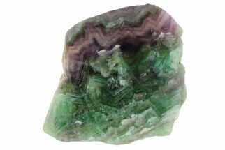 Polished Green & Purple Fluorite Slab - China #98631