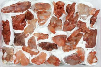Lot: Natural, Red Quartz Crystal Clusters - Pieces #101522