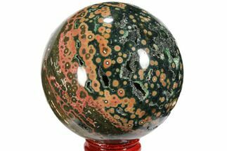 Unique Polished Ocean Jasper Sphere - Madagascar #78681