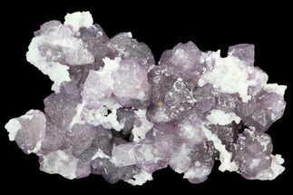 Purple Fluorite on Quartz Epimorphs - Arizona #103558