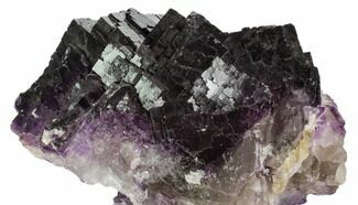 Deep Purple, Cubic Fluorite Cluster - Cave-In-Rock, Illinois #103827
