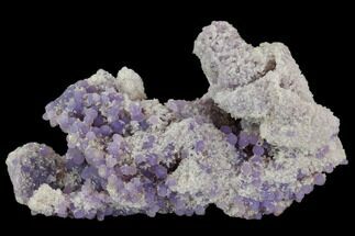Purple, Botryoidal Grape Agate With Quartz - Indonesia #109398