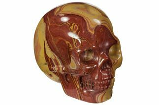 Polished Mookaite Jasper Skull #112192