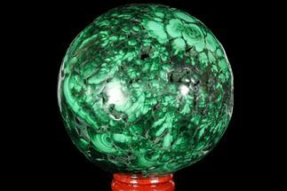Gorgeous Polished Malachite Sphere - Congo #113417