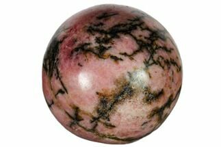 .9" Polished Rhodonite Sphere - Crystal #115462