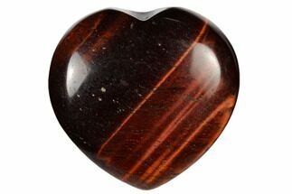 Polished Red Tiger's Eye Hearts #115476