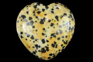 Polished Dalmatian Jasper Heart #115484