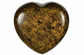 1.6" Polished Bronzite Heart - Crystal #115927