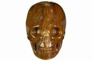 Realistic, Polished Brown Jasper Skull #116842