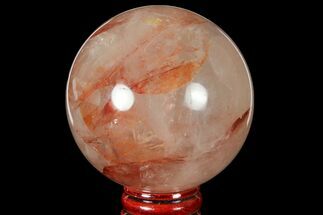 Polished Hematoid (Harlequin) Quartz Sphere - Madagascar #121637
