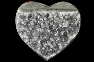 Quartz Crystal Heart - Uruguay #123686